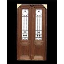 Double Entry Door with amazing wrought iron #2138016