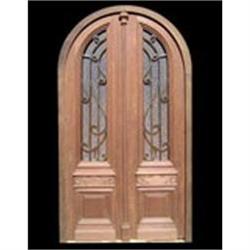 Double Entrance door, arch top,  frosted #2138017