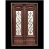 Antique double entry door with amazing hand #2138019