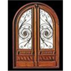 Amazing double entry door pre-hung on its frame#2138026