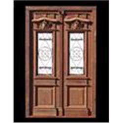 Double entry door with amazing hand carved #2138028