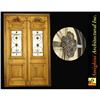 Salvage Double entry door with wrought iron, #2138035