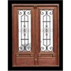 Antique entrance door fully restored #2138042