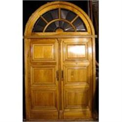 Rounded antique double entry door  #2138043