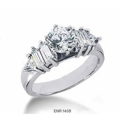 14K White Gold Diamond Engagement Ring #2138062