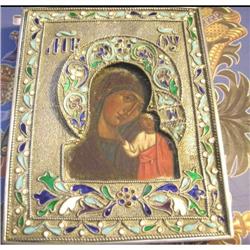 Old Russian Enamel Icon Faberge Quality #2138091