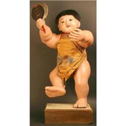 Early Example of Kintaro Japanese Antique Doll #2138129