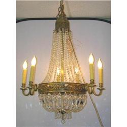 Bronze Empire Chandelier with Strass Crystals #2138218