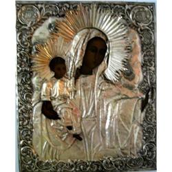 Russia Icone 17 Century Black Mother&Child #2138291