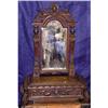 Image 1 : Rare 19c English Carved Mahogany Lady's Vanity #2138343