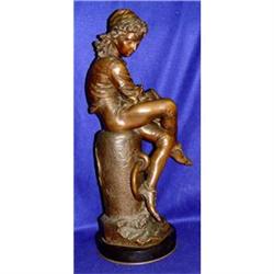 Columbus Bronze Statue Monteverde Italian 19c #2138352