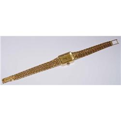 18kt Gold Ladys Omega Wristwatch 18k Watch #2138366