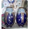 Image 1 : Pair of Large  Sarreguemine Vases  Urns #2138373