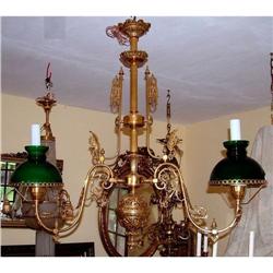 French Bronze Empire Billard Chandelier #2138390