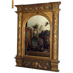 Empire French Carved Mirror gold Gilt   #2138398