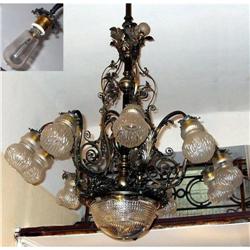 French 18L  Chandelier MINT with Baccarat  #2138403