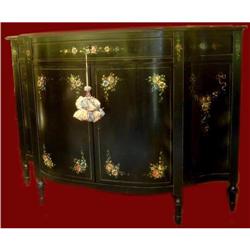 Antique American Hand-Painted Cabinet #2138433