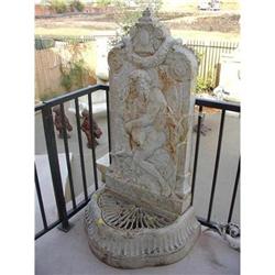 French Cast Iron Wall Fountain #2138461