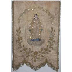 French Louis Philippe silk precession banner #2138486