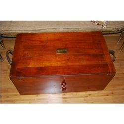 Antique Campaign Chest / Trunk, c 1890 #2151534
