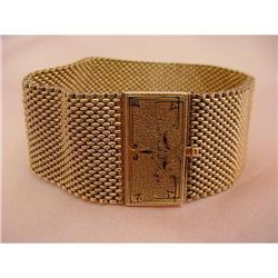 14K Yellow Gold Victorian Mesh Bracelet #2151568