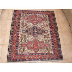 Caucasian carpet Sumac flatweave rug c1930s #2151589