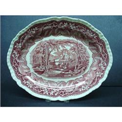 HUGE MASON'S OVAL PLATTER - Red Transfer #2151633