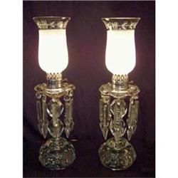 Cut Crystal Lusters Mantle Lamps #2151645