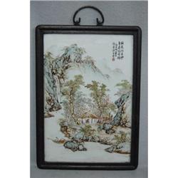 Chinese  Famille  Rose  Porcelain  Plaque #2151696