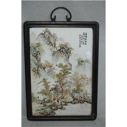 Chinese  Famille  Rose  Porcelain  Plaque #2151700