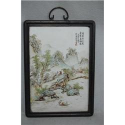 Chinese  Famille  Rose  Porcelain  Plaque #2151701