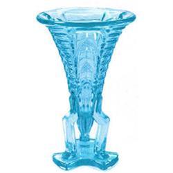 Ice Blue Art Deco Machine Age Rocket Vase #2151910