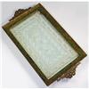 Empire Art Gold Green Jeweled Dresser Tray #2151931