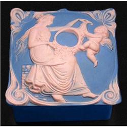 SCHAFER & VATER Lady and Cupid w Lute Jar #2151944