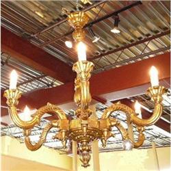 Antique Giltwood Chandelier Fixture #2151985