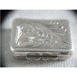 Antique Silver Pill Box Italy #2152027