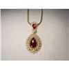 Image 1 : Victorian 18K Gold Garnet Seed Pearl Enhancer #2152223