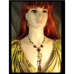 Czecho Dragon Chandelier Edwardian necklace #2152240