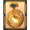 PEACOCK EYE Watch brooch Nouveau  LOCKET #2152260