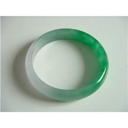 Fine Chinese white & green Jade Bracelets. #2152286