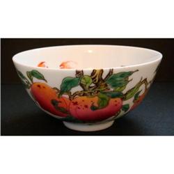 Chinese Famille Rose porcelain peach Bowl #2152300