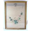 Image 1 : Sampler signed. Dated Framed on Linen  #2152320