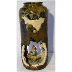 Art Pottery.Lohan in Grotto Vase c1910 #2152325