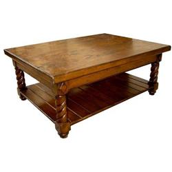 OLD WORLD BARLEY TWIST COFFEE COCKTAIL TABLE #2152347