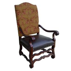 VICTORIAN TAPESTRY DINING ACCENT ARM CHAIR #2152368