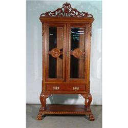 ORNATE VICTORIAN STYLE CLAW DINING CABINET #2152377