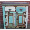 Image 1 : ANTIQUE RUSTIC PRIMITIVE MILK PAINT DRESSER #2152394