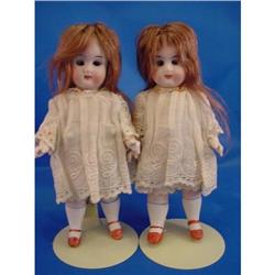 1900's Rare German Twin All Bisque 7in Dolls #2152429