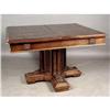 Image 1 : Italian Tuscan renaissance square walnut table #2152441