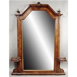 Italian Walnut Over mantel Mirror #2152442